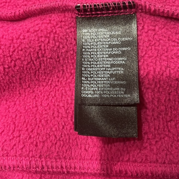 The North Face pink fleece jacket size M, like new condition, worn once. - Picture 8 of 8